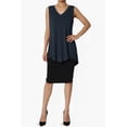 thumbnail image 6 of Women's S~3X Essentials Luxe Jersey Tunic V-Neck Relaxed Fit Sleeveless Top, 6 of 7