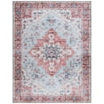 thumbnail image 3 of SAFAVIEH Tucson John Traditional Machine Washable Area Rug, Red/Blue, 9' x 12', 3 of 16