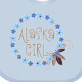 thumbnail image 4 of Inktastic Alaska Girl Forget-me-not Flower Girls Baby Bib, 4 of 4
