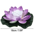 thumbnail image 3 of Floating Pool Light, Flower Pond Led Light with Color Changing, Floating Lamp Battery Operated Lily Pad Flower, Foam Flowers Ornament for Pond Decor, 3 of 8