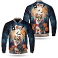 thumbnail image 3 of Happy Halloween Vampire Chihuahua BOO with Pumpkins Fun and Spooky All Over Print 3D Baseball Jacket Dog Lover Gifts Idea Bomber Jacket Softball - 00018, 3 of 6