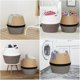 thumbnail image 2 of Nordic Handmade Straw Laundry Picnic Toy Storage Basket Macrame Woven Flower Pot Plant Container Planter Holder Decor, 2 of 4