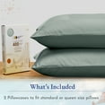 thumbnail image 3 of California Design Den 100% Cotton Pillowcases, Pillow Case Set of 2, Luxury 400 Thread Count Sateen Pillowcases, Match with Our 400 Thread Count Sheets, 3 of 8