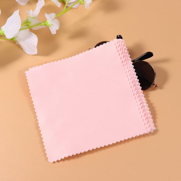 Hytrove 80Ud De Microfibra Rosa Para Limpieza De Lentes Gafas Pantallas Sin Rayas Ni Marcas