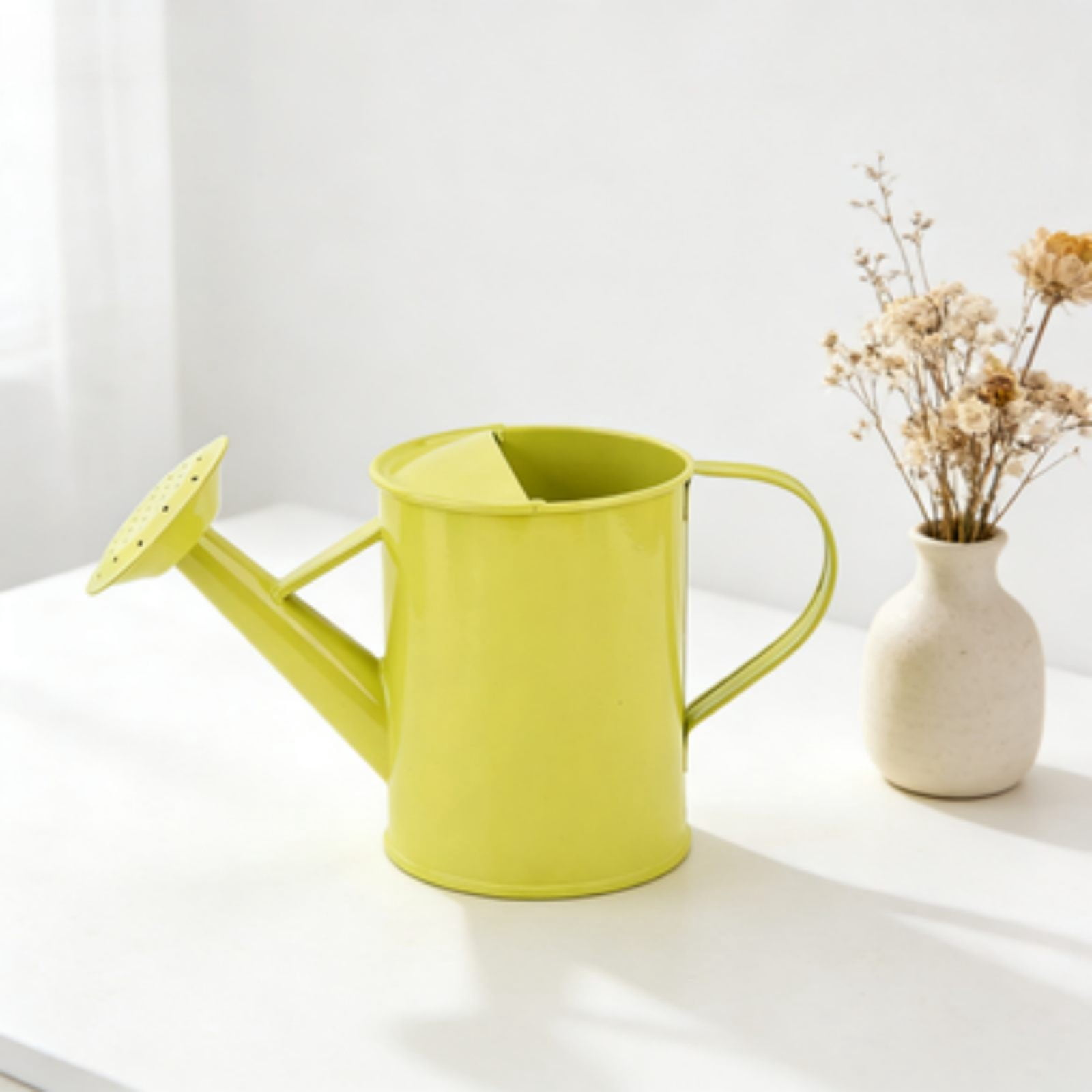 Metal Watering Can Flower Container Sturdy Practical Garden Bucket Watering Pot Rustic Lightweight for Indoor Outdoor Balcony Patio