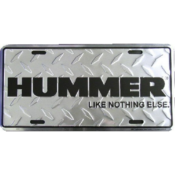 Hangtime HUMMER with Diamond Background 6x12 License Plate