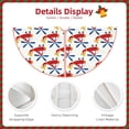 thumbnail image 3 of Rateoe Cartoon Helicopter Pattern Christmas Tree Skirt with Ties , Christmas Tree Decorations, Farmhouse Christmas Decor Xmas Holiday Decorations-30", 3 of 6