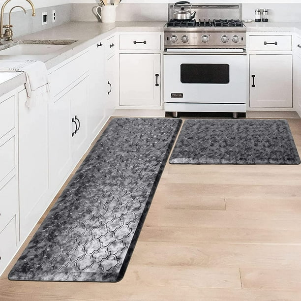 Pauwer AntiFatigue Comfort Kitchen Runner Rug Mat Set of 2 17" x 30