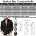 thumbnail image 3 of Youmylove Mens Coats Leisure Work Shirt Long Sleeve Lapel Solid Color Pocket Large Size Shirt Jacket Comfy Overcoats, 3 of 5