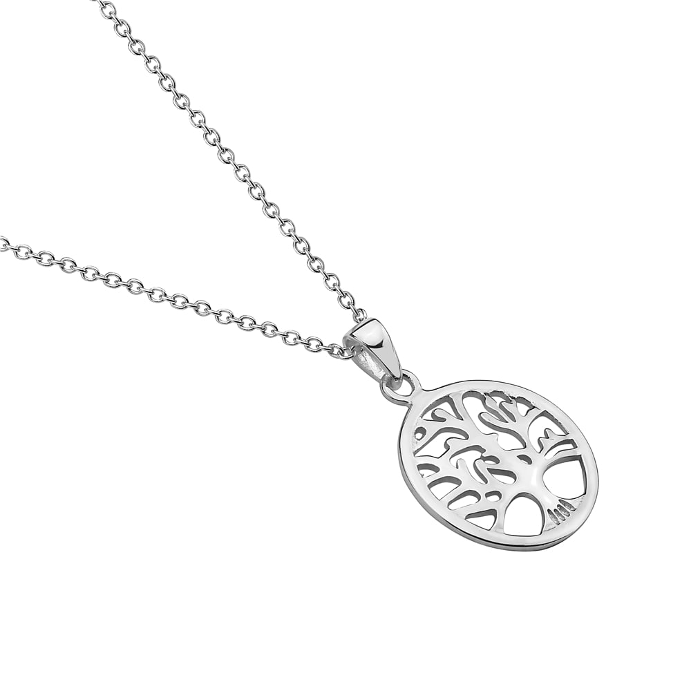 925 Sterling Silver Tree of Life Pendant Necklace with Chain