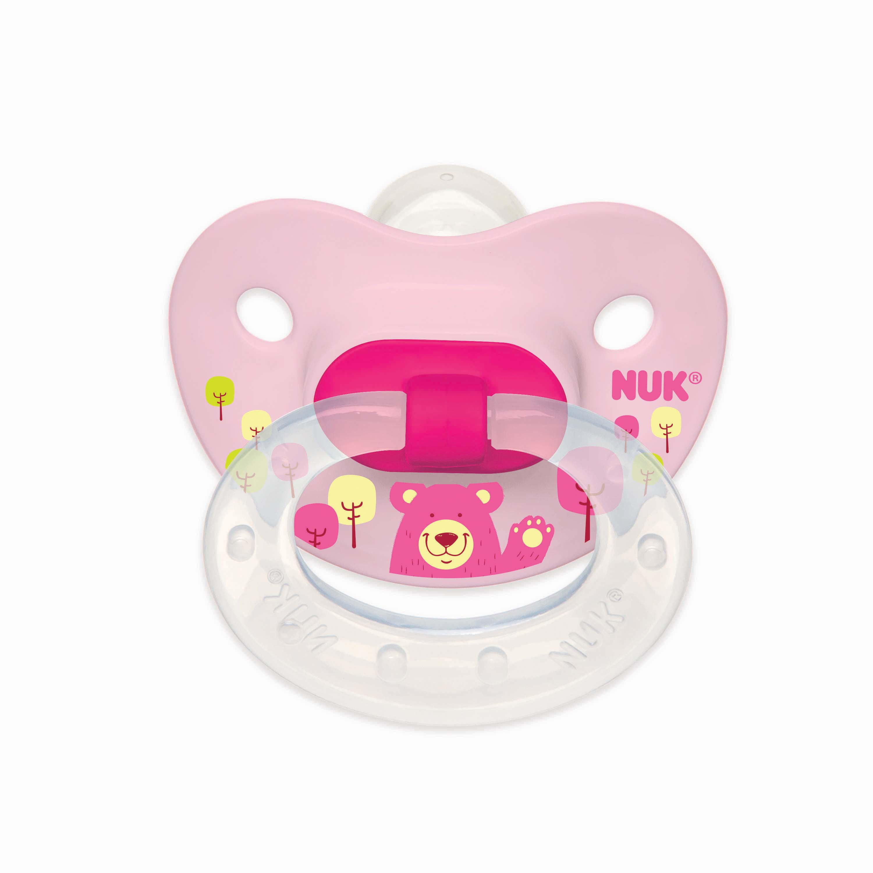 NUK® Orthodontic Pacifier, 0–6 months, Value Pack, Girl