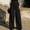 Black, variant on Women's High Waist Pleated Cargo Pants, Wide Leg Design, Loose Work Casual Trousers with Pockets Gray S