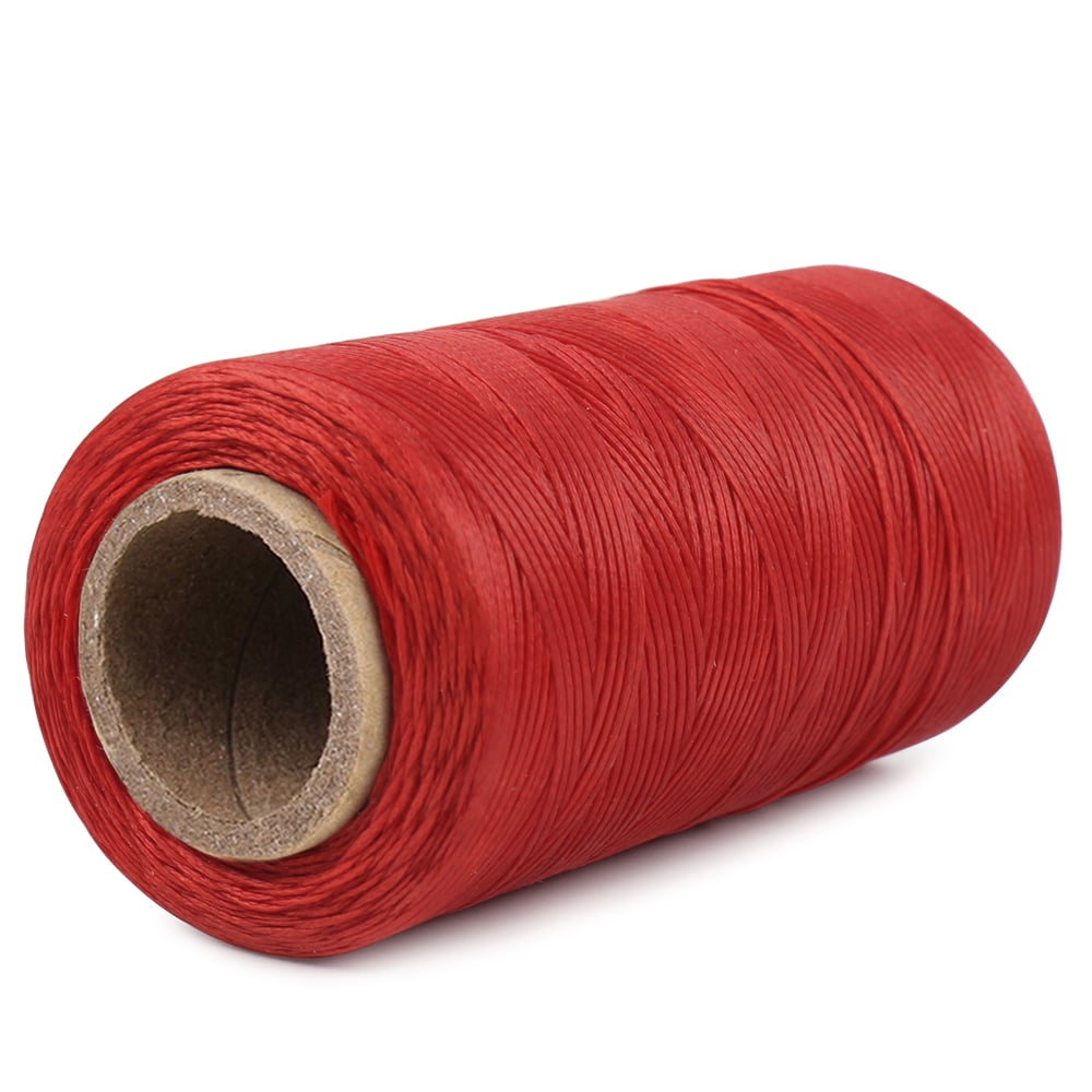 Wine red 250 Meter 1mm Flat Waxed Wax Thread Cord Sewing Craft for DIY  Leather Hand Stitching 12
