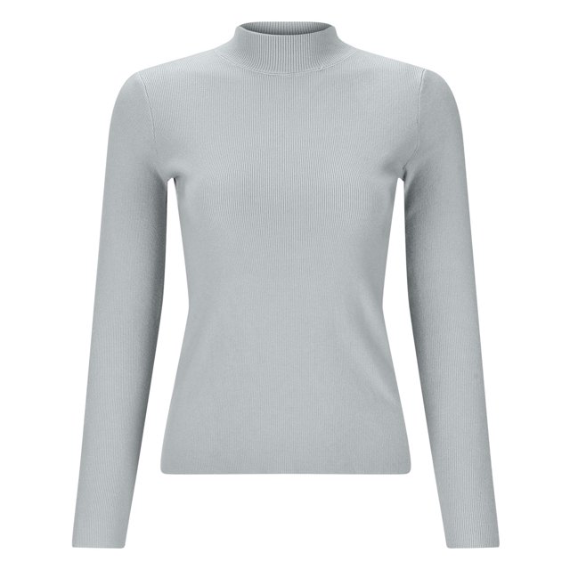 WEAIXIMIUNG Demi-Col Roulé avec un Chandail en Haut pour Femmes Automne et Hiver