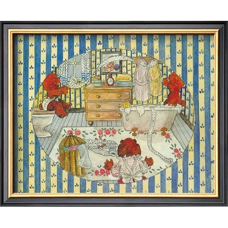Terry Teddies - Teddy Bears at Home II Framed Art Print Wall Art By P. Terry - 13x11