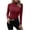 Wine, variant on XMMSWDLA Women Crew Neck Knit Stretchable Elasticity Long Sleeve Sweater Jumper Gray Holiday Sweater Women