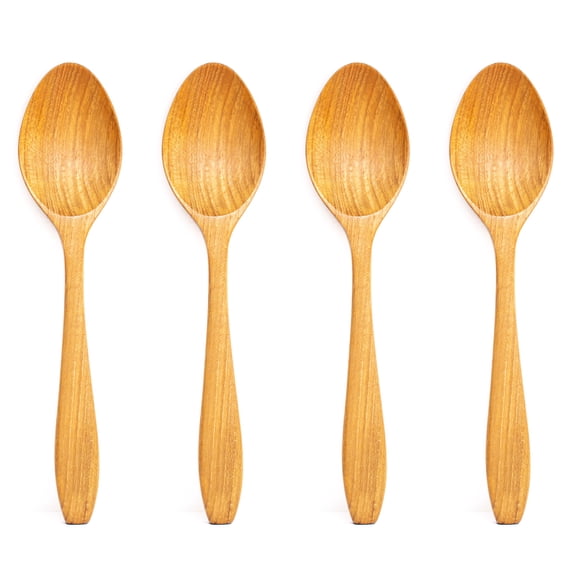 Rainforest Bowls Classic Teak Wood Spoon 4-Pack