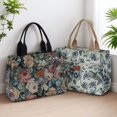 thumbnail image 4 of Hsqqdc Floral Print Canvas Tote Bag, Large Capacity Work Shoulder Handbag, 4 of 7