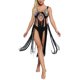thumbnail image 2 of VISgogo - Bikini para mujer, sin mangas, para playa, con borlas caladas, vestido de verano VISgogo  moda, 2 of 7