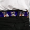 thumbnail image 4 of Buckle-Down Belt, Seatbelt Buckle Belt, Hungry Cat In Space Purples, Youth 22 to 32 Inches, 4 of 9