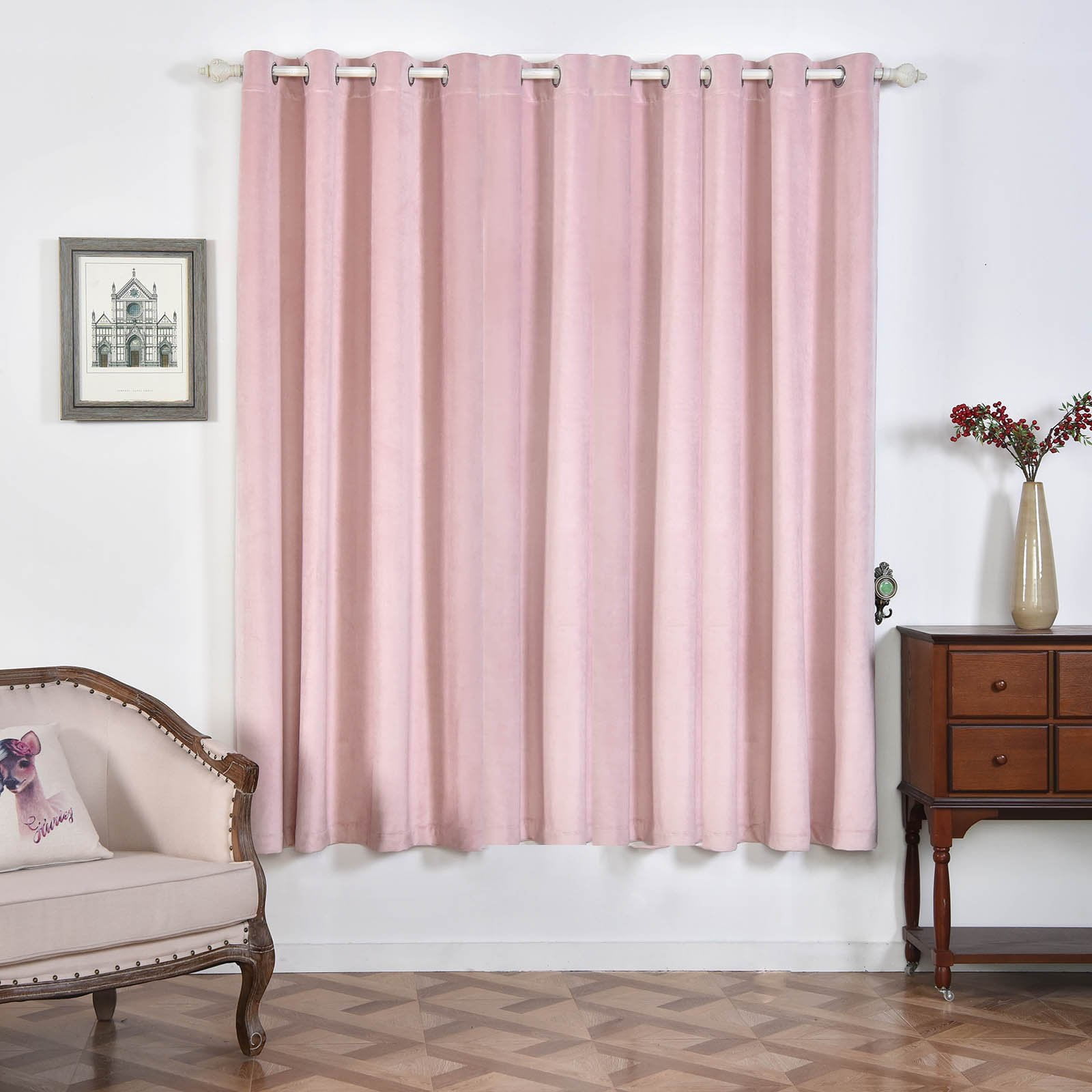Blush Blackout Curtains 2 Packs 52 x 84 Inch Blackout Curtains