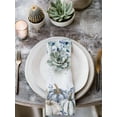 thumbnail image 2 of Fall Blue Grey Pumpkins Cloth Napkins Set of 8 Reusable Dinner Napkins, Thanksgiving Botanical Cocktail Napkin Washable Table Napkins for Wedding/Holiday Party/Baby Shower 20"x20", 2 of 7