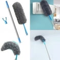 thumbnail image 1 of Ceiling Fan Duster with 68 Inch Telescopic Extension Rod, Washable Microfiber Electrostatic Cleaning Brush, Bendable Head High Reach Duster Kit for Home Corner Wall Ceiling, 1 of 9