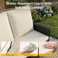 thumbnail image 6 of UDPATIO Outdoor Conversation Set,6 Pieces Patio Furniture Set, All-Weather Wicker Rattan Outdoor Sectional Sofa Set with Ottoman and Swivel Chairs for Poolside, Backyard，Black Wicker Beige Cushions, 6 of 10