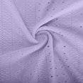 thumbnail image 6 of Xunmmm Women's Pajamas Set Comfortable Loose Solid Color Mesh Hollow Short Sleeve T-shirt and Short Home Clothes 2 Piece Set Loungewear, 6 of 6