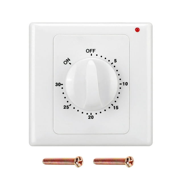 Bgsha Countdown Timer Switch AC220V Electronic Mechanical Countdown Controller 86Panel