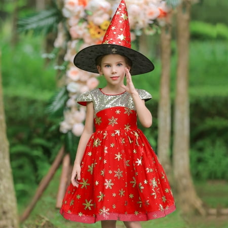 

Kids Girls Pageant Dress Party Child Gown Princess Dress Hat Set