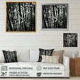 thumbnail image 4 of Designart "Monochromatic Forest Of Bamboo I" Bamboo Floater Framed Wall Art Prints, 4 of 5