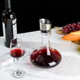 thumbnail image 4 of Decantador de vino Wlasss soplado a mano de 1300 ml con aireador y filtro, 4 of 7