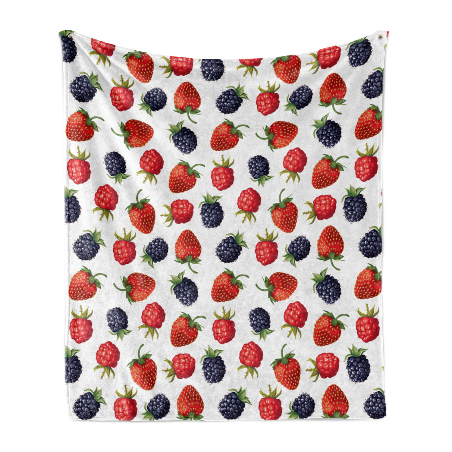 Charcoal Grey White 60 x 80 Flannel Fleece Accent Piece Soft Couch Cover for Adults Ambesonne Fruit Throw Blanket Nostalgic Engraving of Summer Berries Blueberry Raspberry Strawberry Pattern
