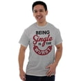 thumbnail image 5 of Funny Being Single Is The Wurst Men's Graphic T Shirt Tees Brisco Brands S, 5 of 6