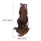 thumbnail image 5 of Homoyoyo Ponytail Falso De Temperatura En Marrón Para Con Estilo, 5 of 6