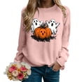 thumbnail image 7 of Godom Halloween Womens Sweatshirts Pumpkin Graphic Crewneck Long Sleeve Tops Casual Loose Pullover Shirts 2025 Clothes, 7 of 7