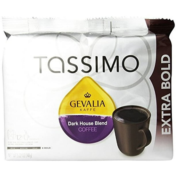 Tassimo Gevalia Dark House Blend Coffee, Extra Bold, 12 Count TDiscs