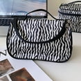 thumbnail image 5 of Travelwant Zebra Makeup Bag Toiletry Bag Travel Bag Portable Cosmetic Bag Makeup Brushes Bag Waterproof Organizer Bag for Women Girls Men, 5 of 9