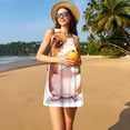 thumbnail image 3 of Easygdp Cartoon Guinea Pig para Vestido Transpirable de Mujer, Vestido Suelto de Manga Corta con Pliegues y Bolsillos para el Verano, 3 of 7