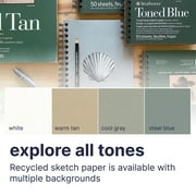 Strathmore 400 Series Sketch Paper Pad, Toned Tan, Side Wire Bound, 9x12 inches, 50 Sheets (80lb/118g)