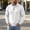 #429-White, variant on Men's Waffle Knit Quarter Zip Pullover Long Sleeve Raglan Mock Neck Color Block Casual Sweatshirt Gift