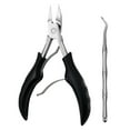 thumbnail image 2 of Cuticle Cutter, 2Pcs Cuticle Pusher Cuticle Nippers Stainless Steel for Fingernails and Toenails, 2 of 7
