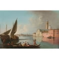 thumbnail image 3 of Johann Richter 14x11 Black Modern Framed Museum Art Print Titled - View of Venice with San Giorgio Maggiore (1715), 3 of 5