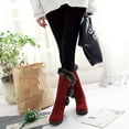 thumbnail image 7 of Mostsola Snow Boots for Women Fuzzy Buckle Warm Mid Calf Boots Lug Sole Heel Winter Boots, 7 of 7