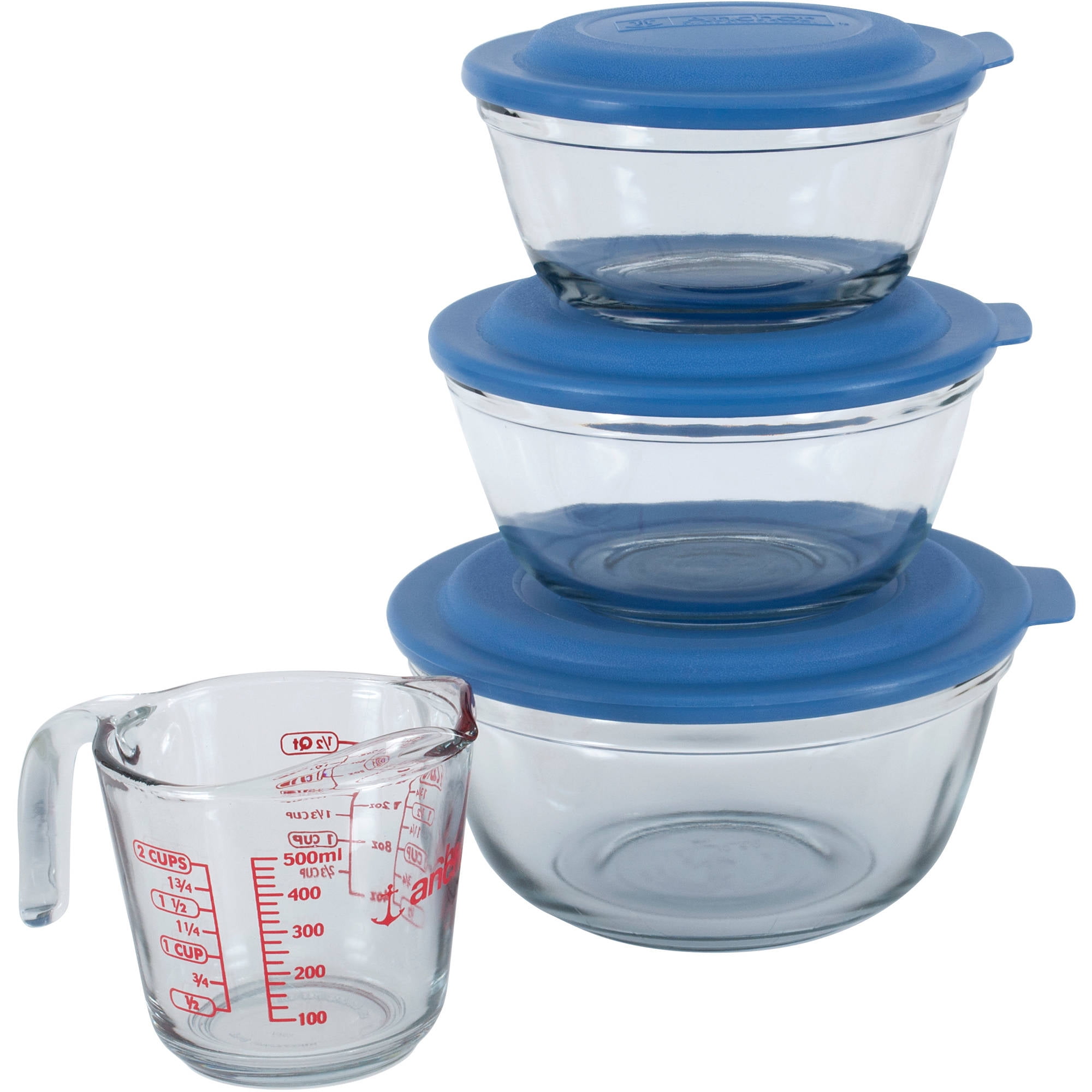 Anchor Hocking 7Piece Glass Mixing Bowl Prep Set