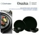 thumbnail image 3 of Vajilla Moderna De Cerámica Tipo Oriental Modelo Osaka Chefmaker Para 4 Personas 16 Piezas Color Negro Premium, 3 of 6