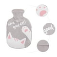 thumbnail image 2 of Shisuyan heat bag Hot Water Bag with Cover Grey Velvet 1 Set Home Use for Family, 2 of 8