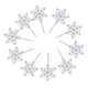 thumbnail image 1 of Favores de la decoración de del adorno de del de nieve de papel 10pcs, 1 of 9