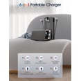 thumbnail image 2 of Cargador portátil Power Bank de 20000 mAh con cables integrados, 2 of 9